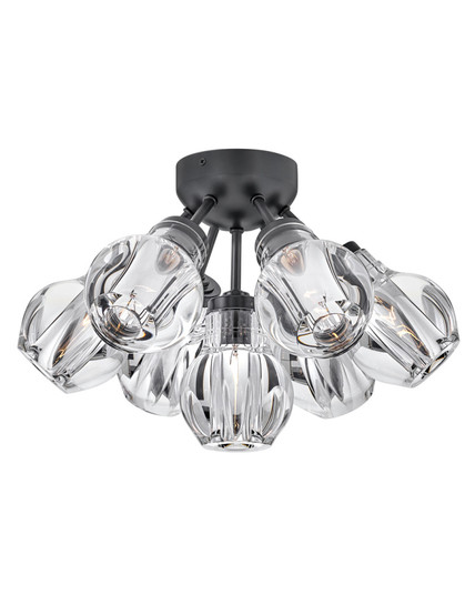 Medium Semi-Flush Mount (88|FR46951BLK)
