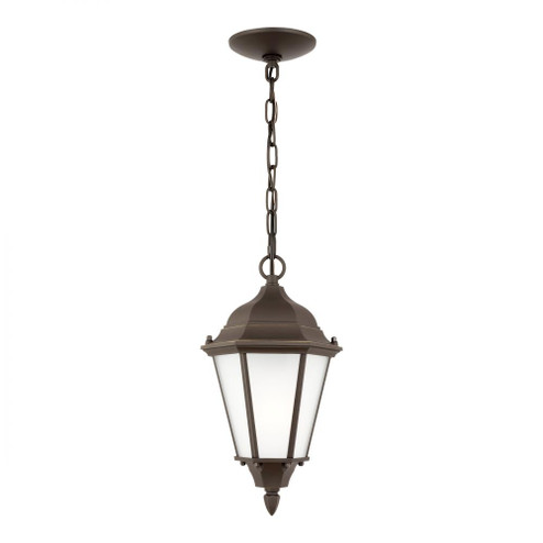 Bakersville traditional 1-light outdoor exterior pendant in antique bronze finish with satin etched (38|60941-71)