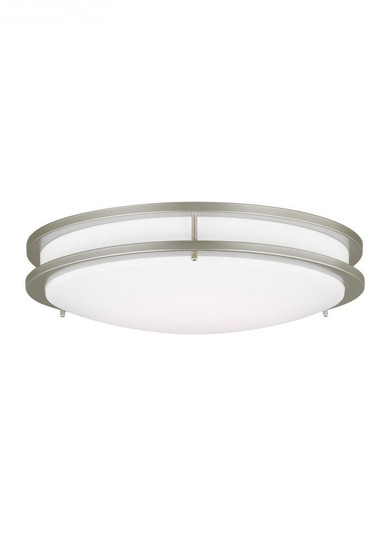 Mahone traditional dimmable indoor large LED one-light flush mount ceiling fixture in a painted brus (38|7750893S-753)