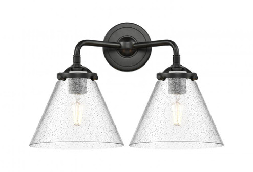 Cone - 2 Light - 16 inch - Oil Rubbed Bronze - Bath Vanity Light (3442|284-2W-OB-G44-LED)