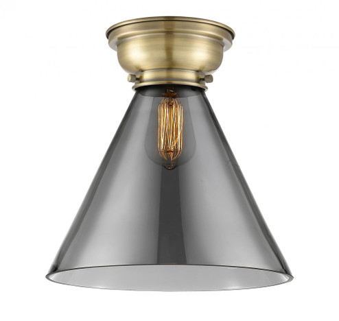 Cone - 1 Light - 12 inch - Antique Brass - Flush Mount (3442|623-1F-AB-G43-L-LED)