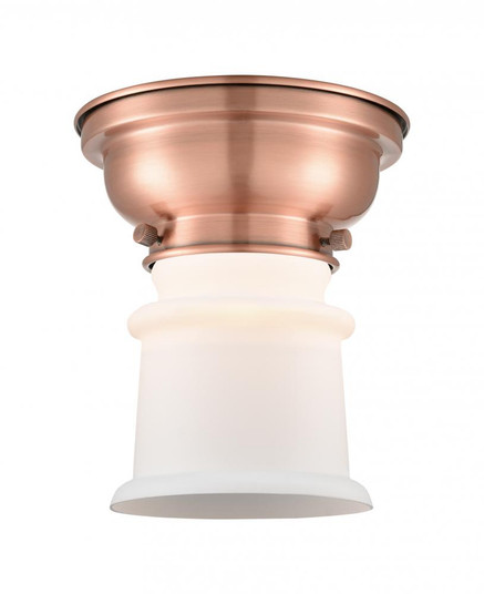 Canton - 1 Light - 6 inch - Antique Copper - Flush Mount (3442|623-1F-AC-G181S-LED)