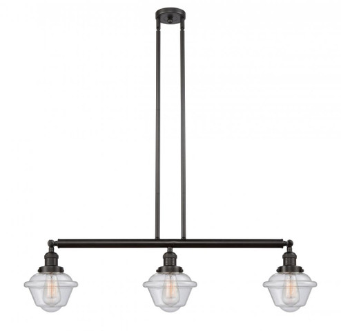 Oxford - 3 Light - 40 inch - Oil Rubbed Bronze - Stem Hung - Adjustable Island Light (3442|213-OB-G534-LED)