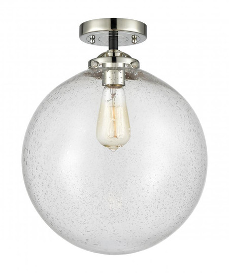 Beacon - 1 Light - 12 inch - Black Polished Nickel - Semi-Flush Mount (3442|284-1C-BPN-G204-12-LED)