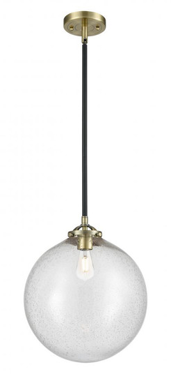 Beacon - 1 Light - 12 inch - Black Antique Brass - Stem hung - Mini Pendant (3442|284-1S-BAB-G204-12)