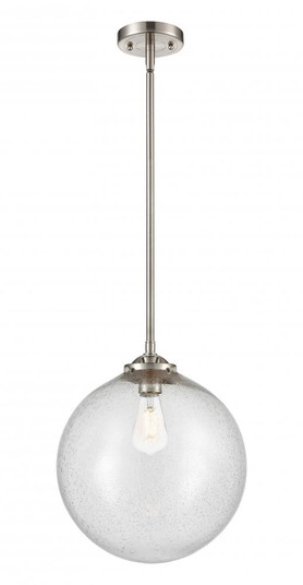 Beacon - 1 Light - 12 inch - Brushed Satin Nickel - Stem hung - Mini Pendant (3442|284-1S-SN-G204-12)