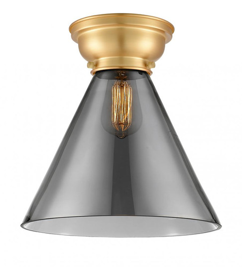 Cone - 1 Light - 12 inch - Satin Gold - Flush Mount (3442|623-1F-SG-G43-L)