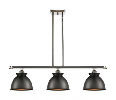 Adirondack - 3 Light - 36 inch - Polished Nickel - Stem hung - Island Light (3442|516-3I-PN-M14-BK)