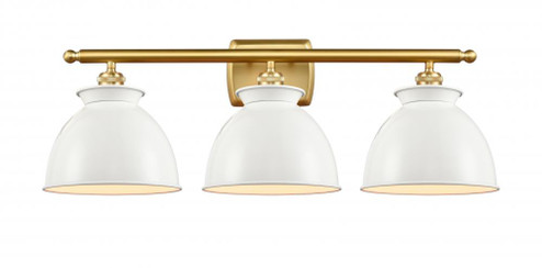 Adirondack - 3 Light - 28 inch - Satin Gold - Bath Vanity Light (3442|516-3W-SG-M14-W-LED)