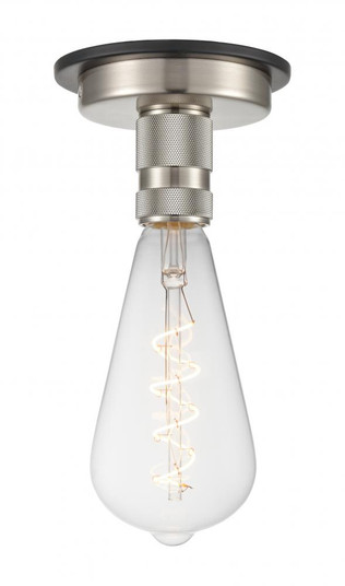 Aurora - 1 Light - 4 inch - Black Satin Nickel - Flush Mount (3442|431-1F-BSN-BB-95-LED)
