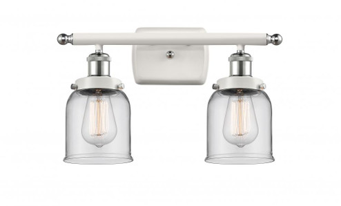 Bell - 2 Light - 16 inch - White Polished Chrome - Bath Vanity Light (3442|916-2W-WPC-G52-LED)