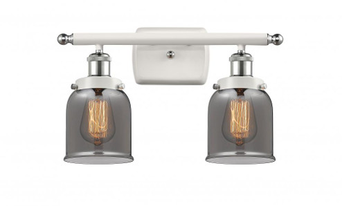 Bell - 2 Light - 16 inch - White Polished Chrome - Bath Vanity Light (3442|916-2W-WPC-G53-LED)