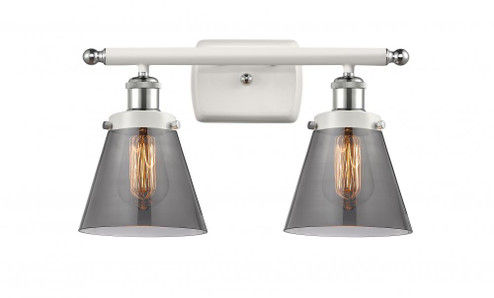 Cone - 2 Light - 16 inch - White Polished Chrome - Bath Vanity Light (3442|916-2W-WPC-G63)