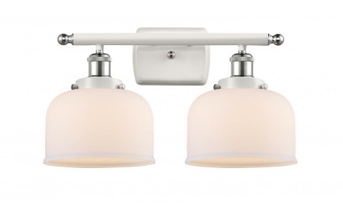 Bell - 2 Light - 18 inch - White Polished Chrome - Bath Vanity Light (3442|916-2W-WPC-G71-LED)