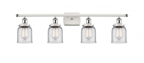 Bell - 4 Light - 36 inch - White Polished Chrome - Bath Vanity Light (3442|916-4W-WPC-G52)