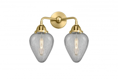 Geneseo - 2 Light - 15 inch - Satin Gold - Bath Vanity Light (3442|288-2W-SG-G165-LED)