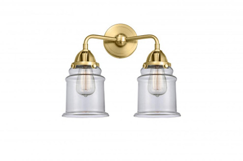 Canton - 2 Light - 14 inch - Satin Gold - Bath Vanity Light (3442|288-2W-SG-G182)