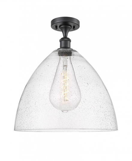 Bristol - 1 Light - 16 inch - Matte Black - Semi-Flush Mount (3442|516-1C-BK-GBD-164)