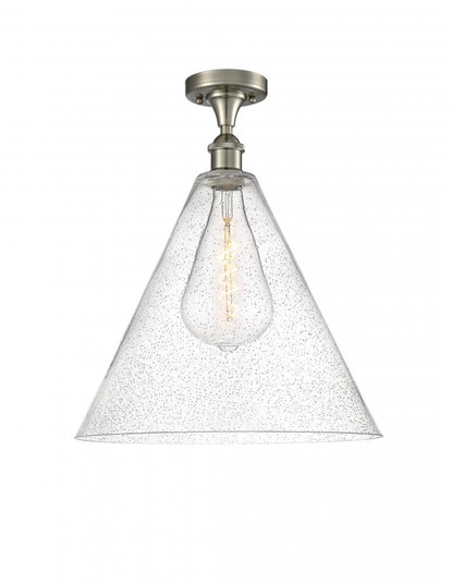 Berkshire - 1 Light - 16 inch - Brushed Satin Nickel - Semi-Flush Mount (3442|516-1C-SN-GBC-164)