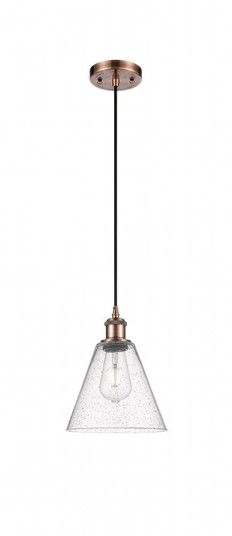 Berkshire - 1 Light - 8 inch - Antique Copper - Cord hung - Mini Pendant (3442|516-1P-AC-GBC-84)