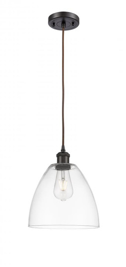 Bristol - 1 Light - 9 inch - Oil Rubbed Bronze - Cord hung - Mini Pendant (3442|516-1P-OB-GBD-92-LED)