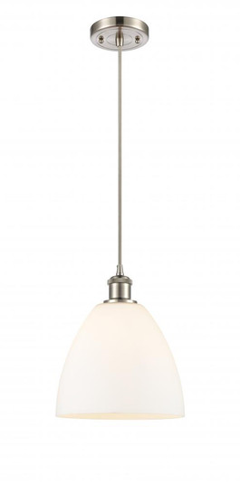 Bristol - 1 Light - 9 inch - Brushed Satin Nickel - Cord hung - Mini Pendant (3442|516-1P-SN-GBD-91)