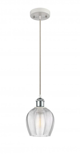 Norfolk - 1 Light - 6 inch - White Polished Chrome - Cord hung - Mini Pendant (3442|516-1P-WPC-G462-6)