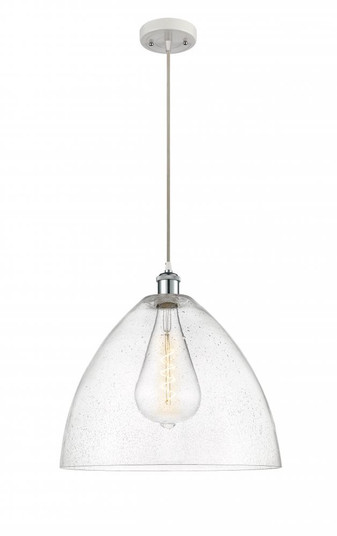 Bristol - 1 Light - 16 inch - White Polished Chrome - Cord hung - Pendant (3442|516-1P-WPC-GBD-164-LED)