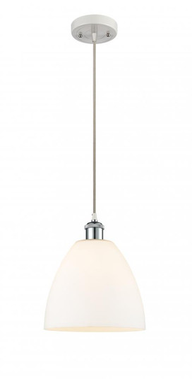 Bristol - 1 Light - 9 inch - White Polished Chrome - Cord hung - Mini Pendant (3442|516-1P-WPC-GBD-91)