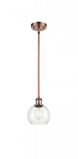 Athens - 1 Light - 6 inch - Antique Copper - Mini Pendant (3442|516-1S-AC-G122-6)