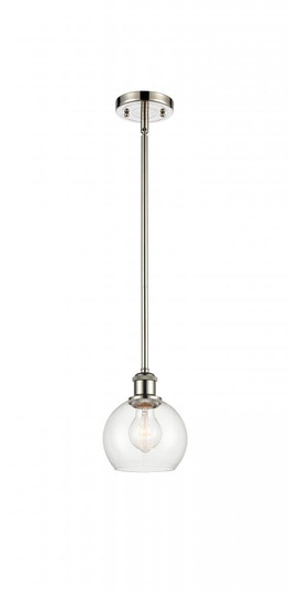 Athens - 1 Light - 6 inch - Polished Nickel - Mini Pendant (3442|516-1S-PN-G122-6)