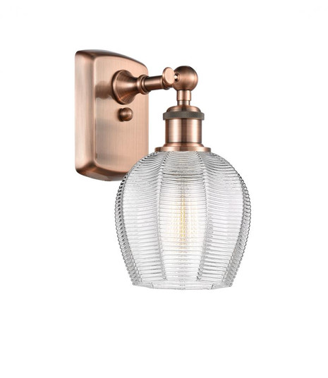 Norfolk - 1 Light - 6 inch - Antique Copper - Sconce (3442|516-1W-AC-G462-6)