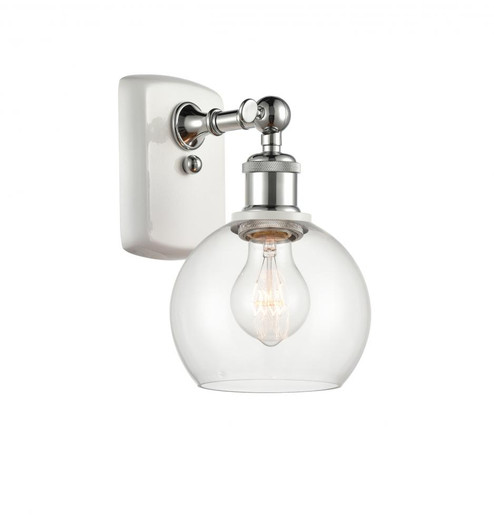 Athens - 1 Light - 6 inch - White Polished Chrome - Sconce (3442|516-1W-WPC-G122-6-LED)