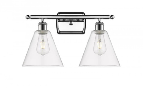 Berkshire - 2 Light - 18 inch - Polished Chrome - Bath Vanity Light (3442|516-2W-PC-GBC-82)