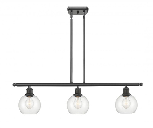 Athens - 3 Light - 36 inch - Oil Rubbed Bronze - Cord hung - Island Light (3442|516-3I-OB-G122-6)