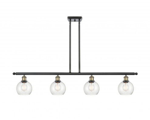 Athens - 4 Light - 48 inch - Black Antique Brass - Stem hung - Island Light (3442|516-4I-BAB-G124-6-LED)
