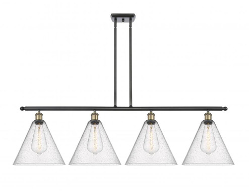 Berkshire - 4 Light - 50 inch - Black Antique Brass - Stem hung - Island Light (3442|516-4I-BAB-GBC-124-LED)