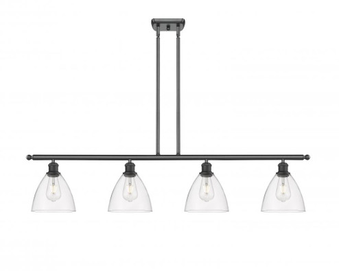 Bristol - 4 Light - 48 inch - Matte Black - Stem hung - Island Light (3442|516-4I-BK-GBD-752)