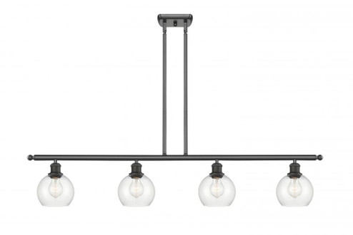 Athens - 4 Light - 48 inch - Oil Rubbed Bronze - Cord hung - Island Light (3442|516-4I-OB-G122-6)