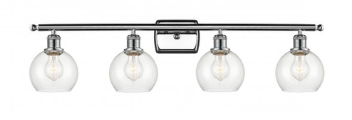 Athens - 4 Light - 36 inch - Polished Chrome - Bath Vanity Light (3442|516-4W-PC-G122-6-LED)