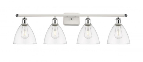 Bristol - 4 Light - 38 inch - White Polished Chrome - Bath Vanity Light (3442|516-4W-WPC-GBD-752)