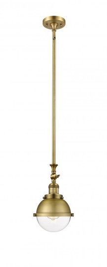 Hampden - 1 Light - 7 inch - Brushed Brass - Stem Hung - Adjustable Mini Pendant (3442|206-BB-HFS-62-BB-LED)