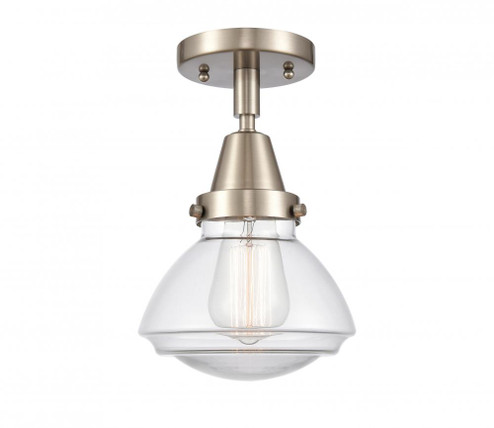 Olean - 1 Light - 7 inch - Brushed Satin Nickel - Semi-Flush Mount (3442|447-1C-SN-G322-LED)