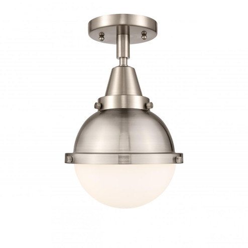 Hampden - 1 Light - 7 inch - Brushed Satin Nickel - Semi-Flush Mount (3442|447-1C-SN-HFS-61-SN)