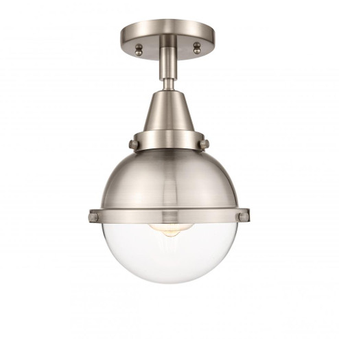 Hampden - 1 Light - 7 inch - Brushed Satin Nickel - Semi-Flush Mount (3442|447-1C-SN-HFS-62-SN)
