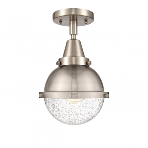 Hampden - 1 Light - 7 inch - Brushed Satin Nickel - Flush Mount (3442|447-1C-SN-HFS-64-SN-LED)