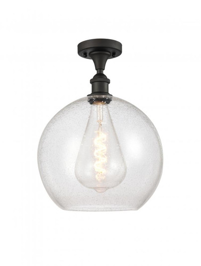 Athens - 1 Light - 12 inch - Oil Rubbed Bronze - Semi-Flush Mount (3442|516-1C-OB-G124-12-LED)