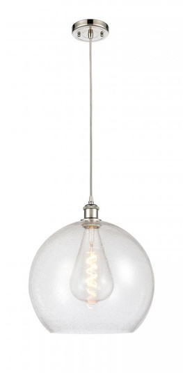 Athens - 1 Light - 14 inch - Polished Nickel - Cord hung - Pendant (3442|516-1P-PN-G124-14)