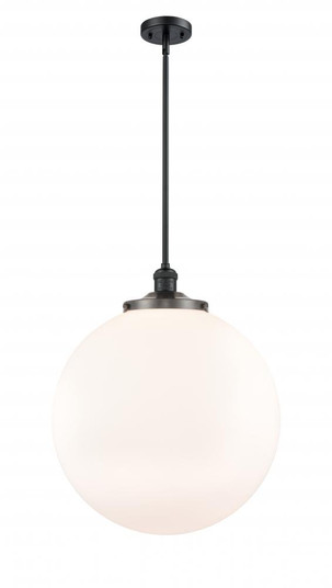 Beacon - 1 Light - 18 inch - Matte Black - Stem Hung - Pendant (3442|201S-BK-G201-18)