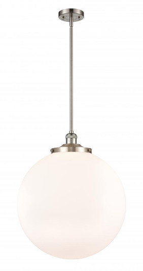 Beacon - 1 Light - 18 inch - Brushed Satin Nickel - Stem Hung - Pendant (3442|201S-SN-G201-18-LED)